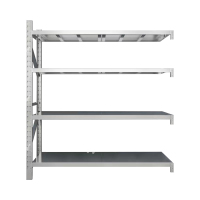 洛诗莲 (RoyceLand) 不锈钢货架304材质四层仓储货架 120*60*200cm/300kg副架