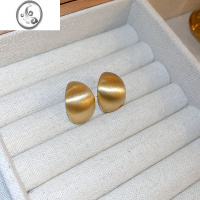 JiMi耳环2023年新款潮轻奢小众设计高级感法式气质圆脸耳钉饰坠圈