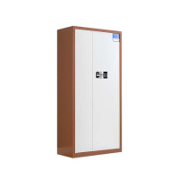 鑫升顺保密柜财务档案柜文件柜办公室资料储物柜保险柜电子密码国保锁通体咖框白门-国保密码锁