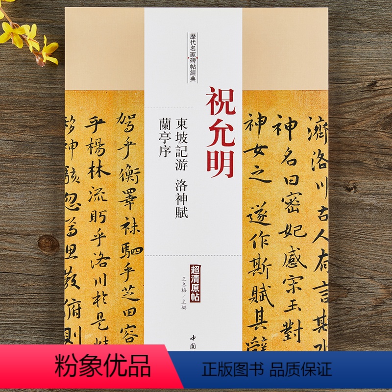 [正版]祝允明东坡记游洛神赋兰亭序历代名家碑帖经典 行书楷书小楷毛笔书法字帖附繁体旁注王冬梅主编中国书店