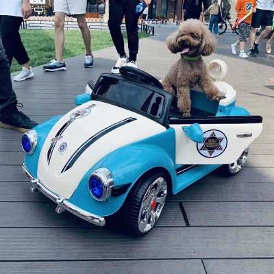 婴儿童电动车四轮可坐遥控汽车1-3岁4-5摇摆童车可坐人宝宝玩具车蓝色+双驱电+遥控+硬座+前后摇摆