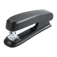 齐心 B2982 防滑强穿透订书机 12# 20页 黑