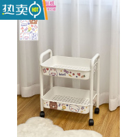 敬平小推车置物架家用客厅厨房宿舍可移动整理收纳架零食玩具储物架子