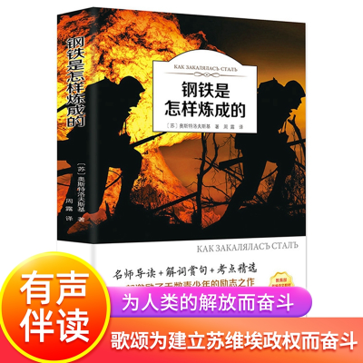 正版新书]钢铁是怎样炼成的 中小学生青少年语文阅读书目 世界文