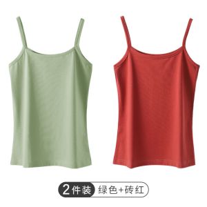 棉质辣妹吊带打底背心女外穿潮流夏白色内搭外穿短款上衣女
