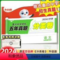语文❤小升初真题[分类卷]1本 六年级 [正版]2024小白鸥星空小升初真题分类专练卷语文专项训练人教版历年真题试卷精选