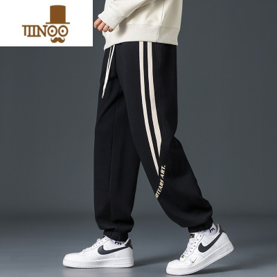 YANXU束脚休闲裤子男士宽松潮流百搭青少年初中高中卫裤