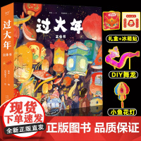 过大年立体书2025新年礼盒装9大立体跨页10大互动装置非遗文化元素南北方过年文化习俗农村城市生活场景翻花舞龙贴春联换新