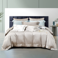 华人情思 优雅玫瑰60支长绒棉绣花四件套 200*230cm/套