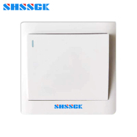 赛时工控(SHSSGK)SKS8-E2132 一位单级带荧光墙壁开关面板 (单位:个)白色