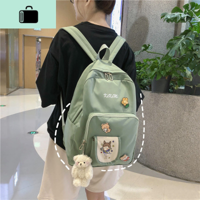 ins书包女韩版原宿ulzzang高中背包森系大容量初中学生校园双肩包NEW LAKE