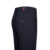 休闲裤秋冬抗皱牛奶丝高弹休闲裤男士修身直筒中腰长裤子刺绣男裤