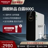 汉斯顿/Hunsdon净水器家用直饮自来水过滤厨房净化反渗透ro净水机800G大通量白露2L/min直饮出水