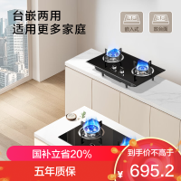 老板(Robam)星辰系列燃气炉燃气灶液化气20B0A 双灶嵌入台式煤气灶5.2kW可调节灶具换装不改孔