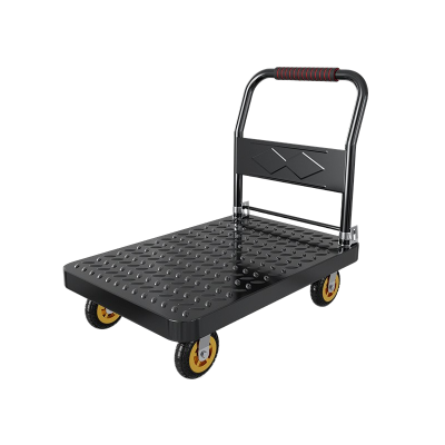 秦泰(Cqint) 48*73cm 静音轮 金属手推平板车 黑色