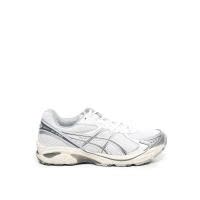 ASICS/亚瑟士跑步鞋网面虎纹圆头系带厚底白灰配色