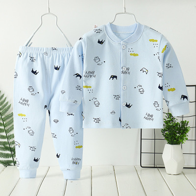 SUNTEK2021纯棉儿童内衣套装新款男女童秋衣裤新生儿内衣套装儿童内衣