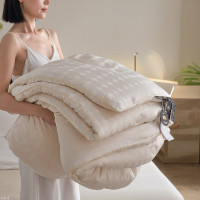 80%李官奇大豆蛋白纤维被A类天丝棉提花春秋被加厚保暖被芯冬被