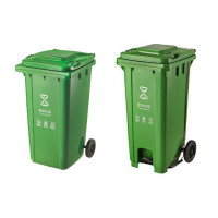 君佰益 环卫户外垃圾桶 绿色 ST-100L (脚踏款)