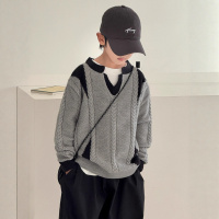 男童毛衣秋冬款新款中大童冬装上衣潮童装加厚儿童冬季针织衫