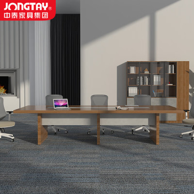 中泰(jongtay)会议桌长桌3.5米会议室办公桌培训桌操作台洽谈桌办公家具 J-JZ15
