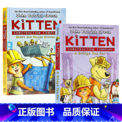 [正版]小猫建筑公司2册英文原版漫画绘本 Kitten Construction Company 精装全彩版 A Br