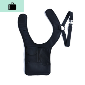 FBI特工腋下挎包战术隐形背包防水防盗男女户外运动IPAD贴身钱包NEW LAKE 黑色 均码女斜挎包 黑色均码