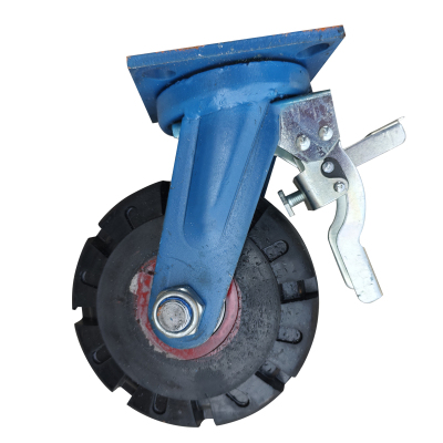 嘉禾宜茂 万向轮 重型橡胶带刹车6寸 个