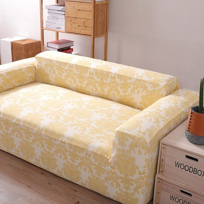 沙发套罩全包萬能套弹力通用型防滑懒人沙发罩皮沙发垫巾全盖 发财树 L号[一般适合190-230cm](尺寸可以咨询客服)