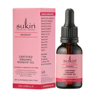 苏芊 sukin 玫瑰果精油 25ml 1瓶 天然有机补水保湿白痘印 孕妇可用 单方基础油 澳洲进口