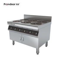 烹巅(Poondear)商用电磁煲仔炉 六头 PD-B300VI-B135 220v 6*3.5kw