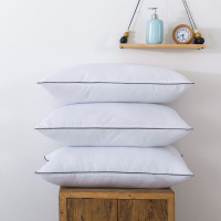源头工厂宾馆酒店枕芯护颈全棉枕头礼品宿舍羽丝枕LOGO定制_694