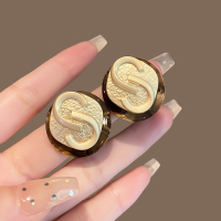 轻奢高级感不规则几何耳环2024新款小众独特复古港风耳饰女送女朋友老婆情人节七夕生日礼物