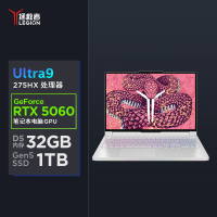 联想(Lenovo)拯救者Y9000P 2025 AI元启电竞游戏本笔记本电脑 定制(Ultra 9 275HX 64G 1T RTX5060 2.5K240Hz)白色