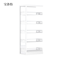 宝洛怡图书馆书架阅览室货架资料档案架钢制书架单面五层副架