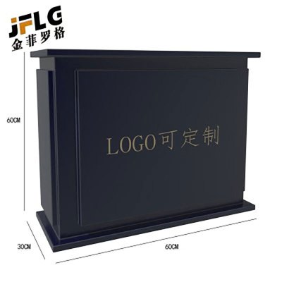 苏宁 金菲罗格 办公家具 可定制LOGO镀锌板花箱隔断种植箱 花箱60x30x60cm