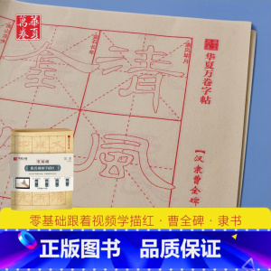 [正版]华夏万卷字帖 零基础跟着视频学描红汉隶曹全碑 成人初学者毛笔练字帖学生入门描红练习教程字帖