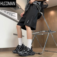 HLCOMAN冲锋裤男短裤夏季薄款潮牌美式机能工装户外速干休闲运动五分裤子