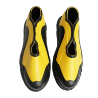 亮刃 耐压胶鞋鞋套 黄黑 双