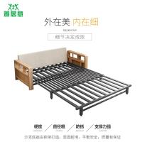 实木沙发床两用单人双人可折叠午休床1.5米1.8米小户型多功能储物