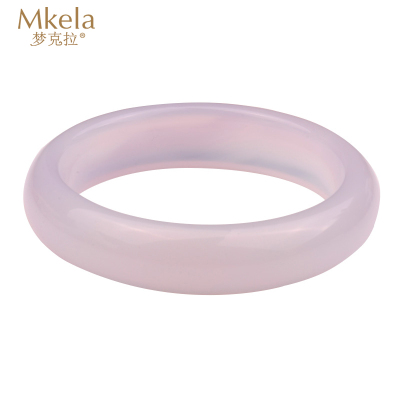 梦克拉Mkela 玉髓手镯 紫罗兰玉髓手镯 温婉如玉 幽兰 玉髓玛瑙 手镯 玛瑙 女士