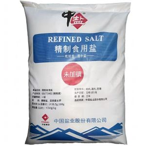 中盐 精制食用盐(未加碘)25kg