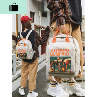 古着感新款书包女日系帆布旅行背包女大学生原宿ulzzang双肩包女NEW LAKE