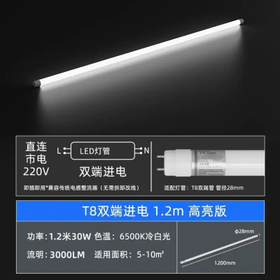 RDZM LED灯管 RD2 照明灯替换30W