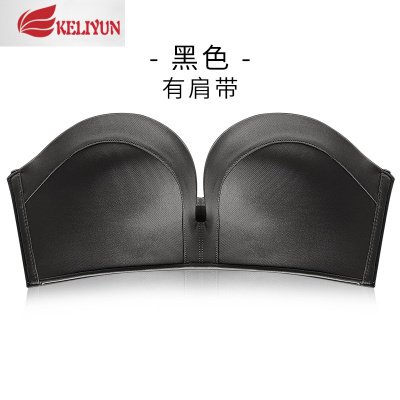可莉允无肩带隐形文胸聚拢防滑无带内衣女美背胸罩小胸无钢圈婚纱抹胸抹胸