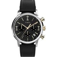 TIMEX/天美时中性黑盘石英表简约时尚腕表经典设计
