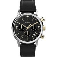 TIMEX/天美时中性黑盘石英表简约时尚腕表经典设计