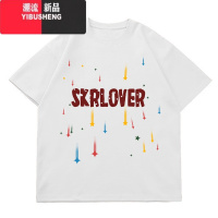 YIBUSHENG美式高街短袖t恤女2024新款设计感小众宽松半袖上衣体恤衫