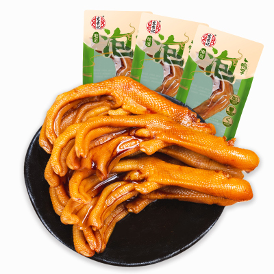 宏香记泡鸭掌散装称重300g鸭爪单独包装鸭掌即食鸭掌福建办公休闲零食小吃醋泡味散装称重300g