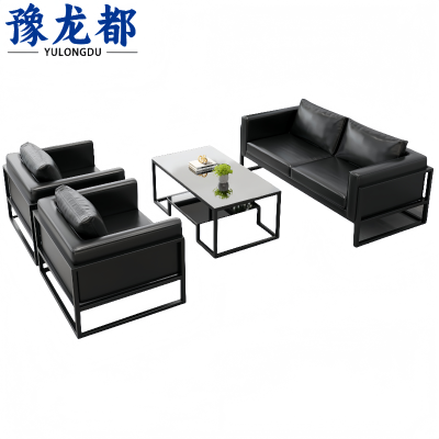 豫龙都沙发1+1+2+茶几套